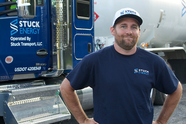 stuck energy and commercial fuel supplier and driver