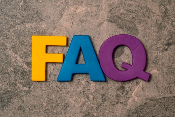 FAQ spelled using 3D colorful wooden letters depicting Construction Site Fuel Management questions