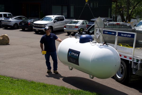 Propane Tank delivery and installation by Stuck Energy