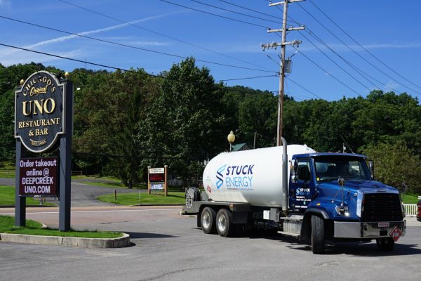 Stuck Energy propane truck