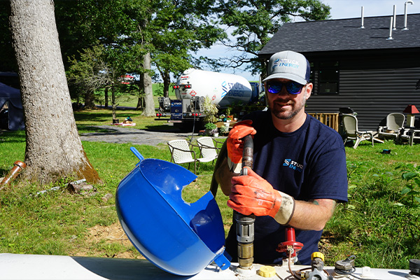 propane delivery company and stuck energy