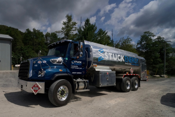 Stuck Energy oil delivery truck