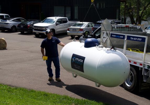 Propane Tank delivery and installation by Stuck Energy
