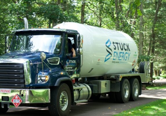 propane delivery truck of Stuck Energy