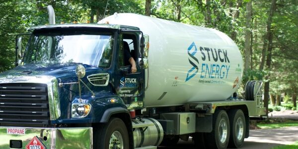 propane delivery truck of Stuck Energy